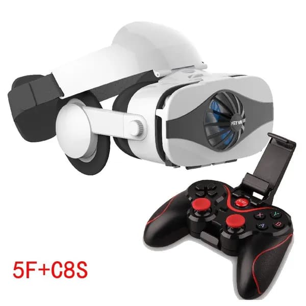 3D VR гарнитура для смартфона, очки виртуальной реальности, для мобильных игр и видео -- VR + геймпад C8S (Фото 1 ваш товар)