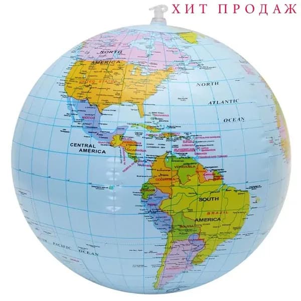 1 шт Надувная карта Земли Офисные канцелярские принадлежности