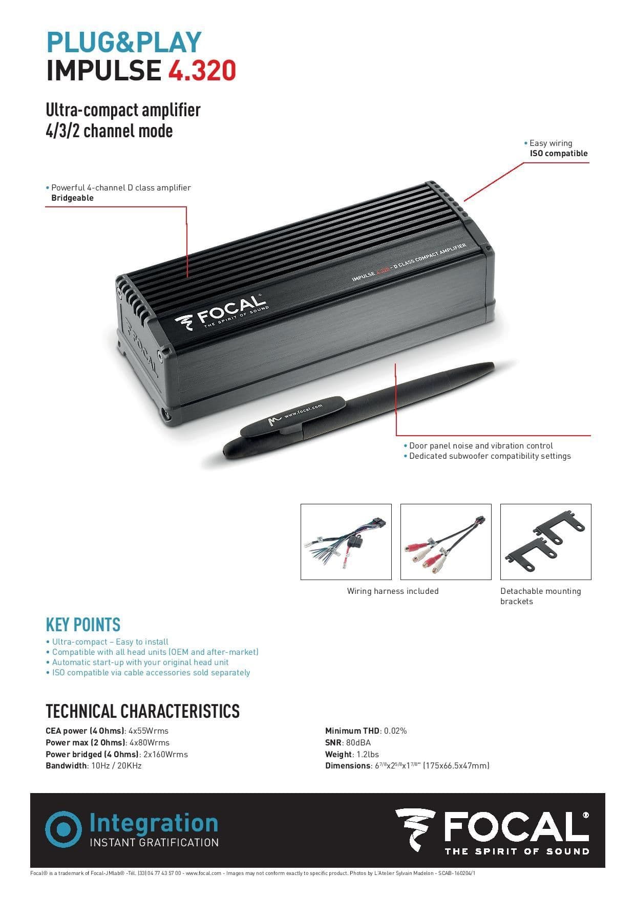 Усилитель FOCAL IMPULSE 4.320