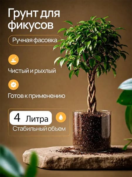 Грунт для Фикусов и пальм 4 литра