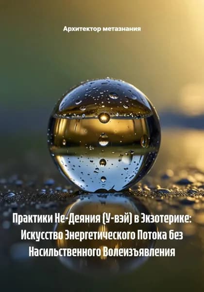 Практики Не-Деяния (У-вэй) в Экзотерике: Искусство Энергетического Потока без Насильственного Волеизъявления | Архитектор метазнания | Электронная книга