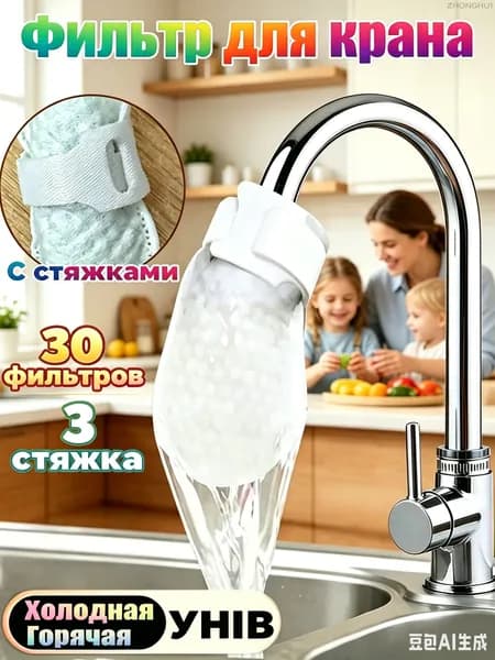 Ватные фильтры для воды 30 шт