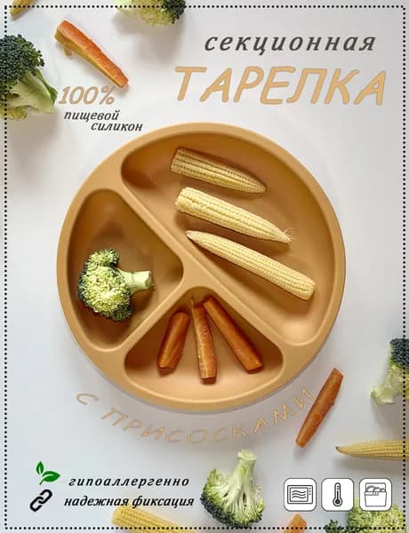 Тарелка 1 шт желтый