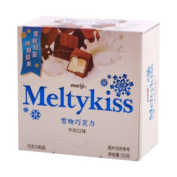 Шоколад Meiji Snow Kiss, вкус Молоко, 55 г