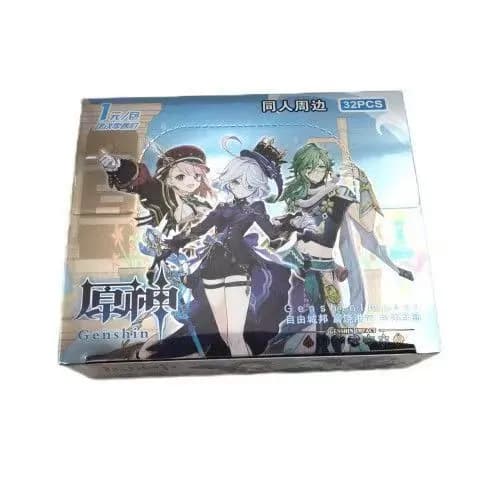 коллекционные аниме карточки 2/Genshin Impact anime cards collectibles 5 packaging Упаковка 5 листов в упаковке