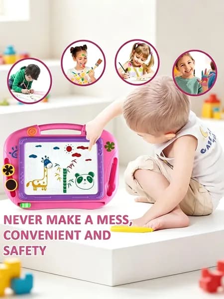 BESTSKY Магнитная доска для рисования для детей 3-4 лет, обучающая платформа, подарок на день рождения для девочек