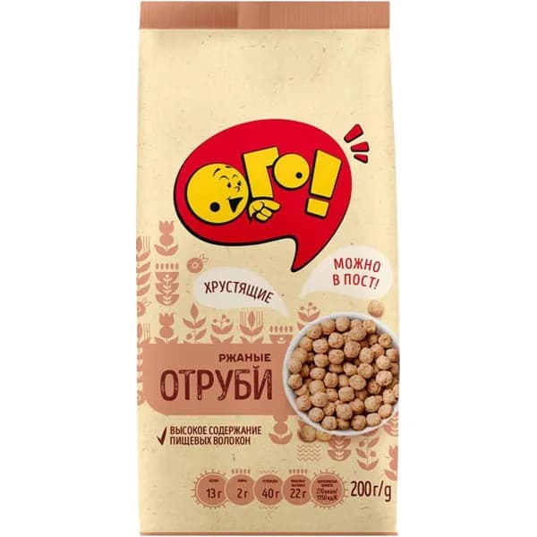 Отруби Ого! ржаные 200 г