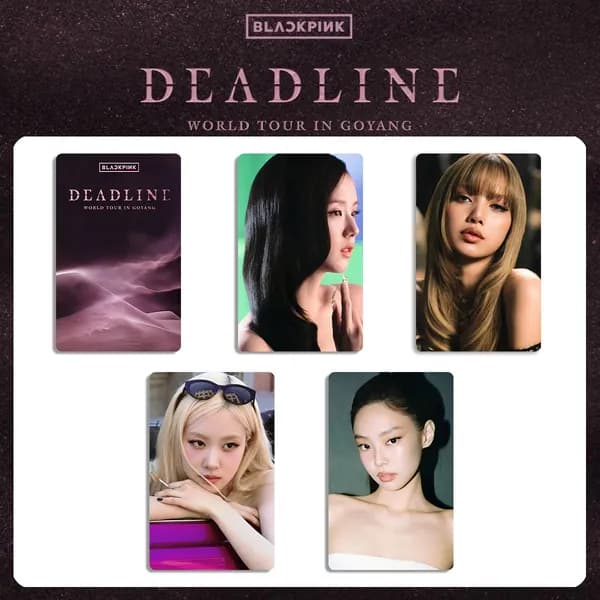 Карточки BLACKPINK BP LISA ROSE JENNIE JISSO Коллекционная карточка DEADLINE GOYANG альбом карты 54 * 86 мм 4 шт