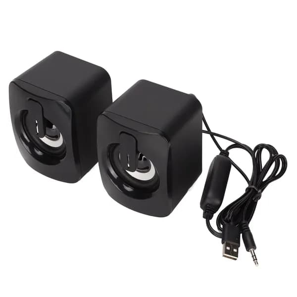 Компьютерные колонки A2 mini, стерео, чистый бас, USB, проводные, для ПК и ноутбука