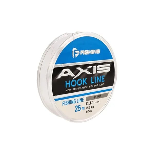 F-FISHING Леска Axis Hook Line Clear 25м 0,14мм 2,15кг 5lb