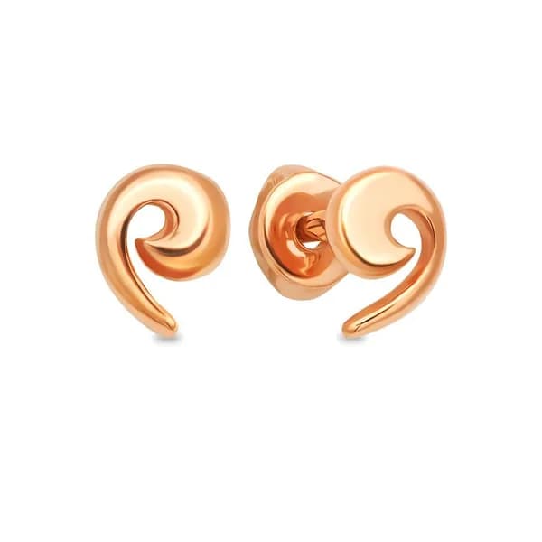 Серьги женские из красного золота 375 пробы 585GOLD