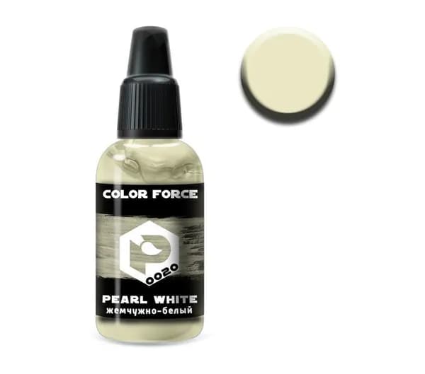 Pacific88 Aero COLOR FORCE Краска для аэрографа Жемчужно-белый (pearl white),18 ml