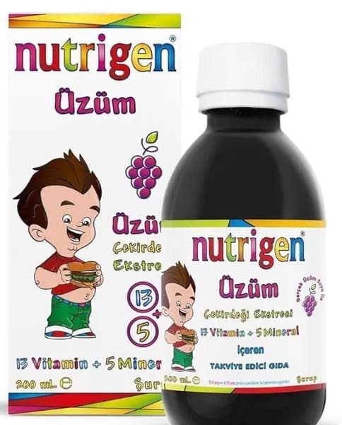 Nutrigen Grape Seed Extract 200 мл - Витаминно-минеральный сироп, содержащий 13 витаминов и 5 минералов