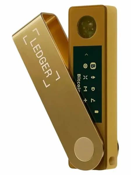 Аппаратный криптокошелек Ledger Nano X желтый