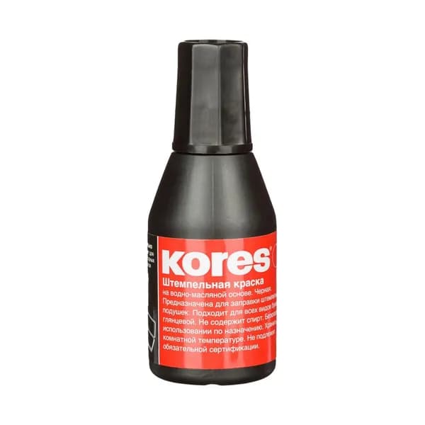 Kores Краска штемпельная черная //