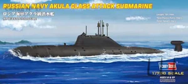 Hobbyboss 87005 1:700 Ударная подводная лодка Военно-морского флота России класса "Акула"сборная модель корабля