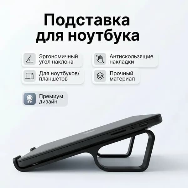 Подставка для ноутбука от 13 до 15 дюймов (3Dпечать,) удобная и прочная подставка для работы