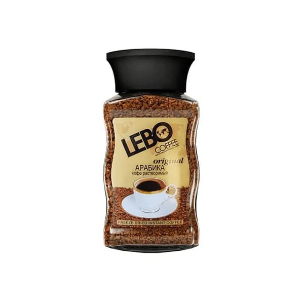 Кофе LEBO Original растворимый, стеклянная банка, 100 гр