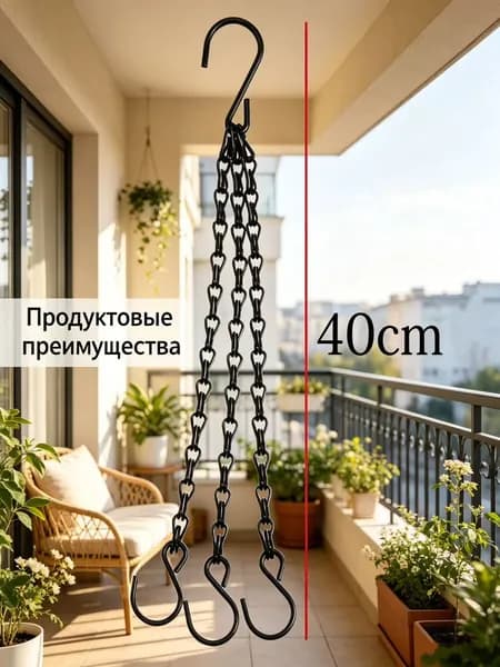 Кронштейн для кашпо 7 шт