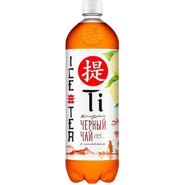 Холодный чай Ti черный с соком лимона 1,25 л