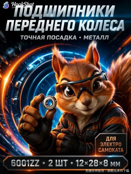 Комплект подшипников для переднего колеса Электросамоката KUGOO KIRIN M5 PRO, 2 шт.
