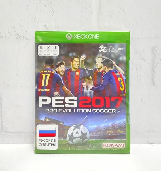 Pro Evolution Soccer 2017 PES 17 Русские Субтитры Видеоигра на диске Xbox One / Series
