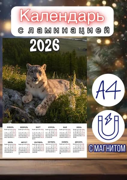 Календарь 2026 г., Настенный