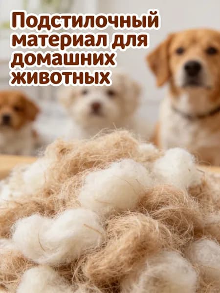 Смесь гнездового материала из рафии, хлопка и шерсти для изготовления птичьих гнёзд