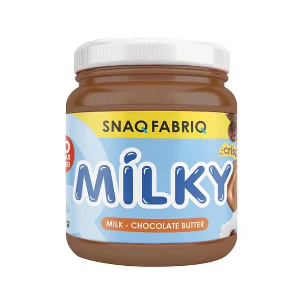Паста шоколадно-молочная Milky Crispy с хрустящими шариками (без сахара), SNAQFABRIQ, 250 г, Россия