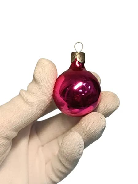 Советская винтажная елочная игрушка, Шар. Сделано в СССР.