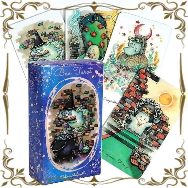 Премиум колода Boo Tarot, 78 карт с кулоном