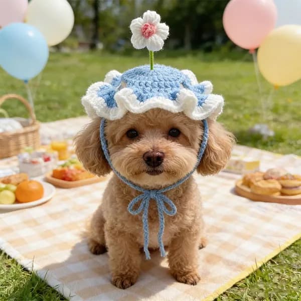 Цветок Pet трикотажная шляпа