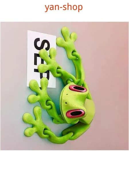 3D-ручка для рисования, магнитная лягушка-подвеска, с подвижными суставами, для холодильника и авто