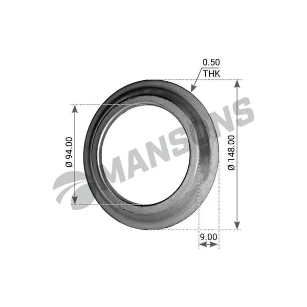 Кольцо ступицы маслоотражающее 84x128/148.5x8.5 BPW ECO 10t-12t 300.012 MANSONS