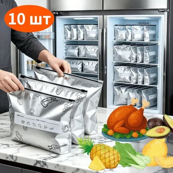 Пакеты для заморозки, 20x13x2 см