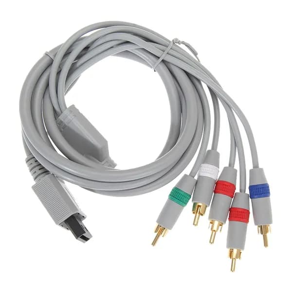 аудио видео кабель для Nintendo Wii, 5 RCA разъемов, 162 г