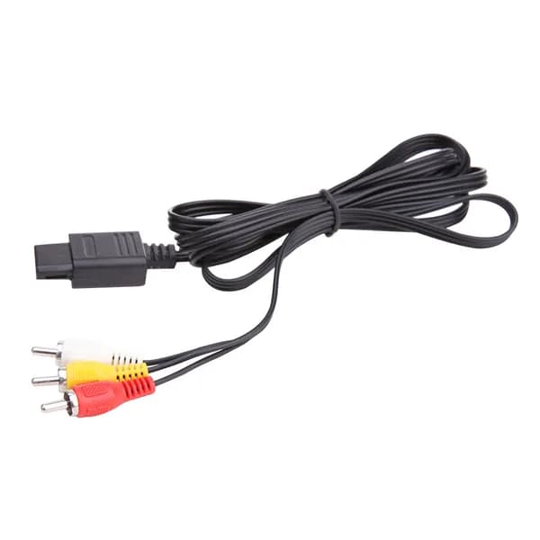 Кабель AV для Nintendo 64 с разъёмами RCA, длина 1800 мм