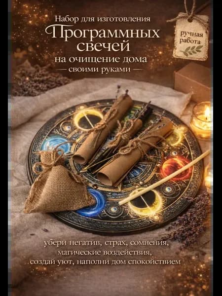 Набор для создания программных свечей на очищение дома