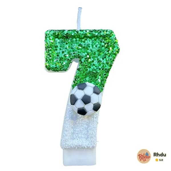 Свечи для торта цифра 7 "Без отдушки", 7.5 см, 1 шт
