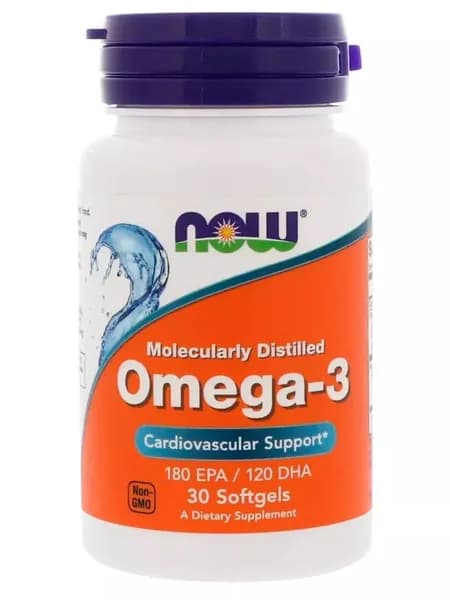 Омега 3, Omega 3, Рыбий жир, 30 капсул