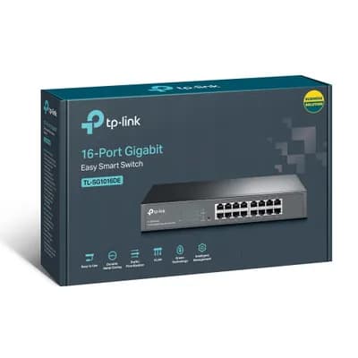 Коммутатор TP-LINK TL-SG1016DE, кол-во портов: 16x1 Гбит/с, установка в стойку (TL-SG1016DE)
