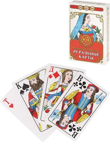 Карты игральные Miland Классика Азарта 54 шт/для фокусов, для покера