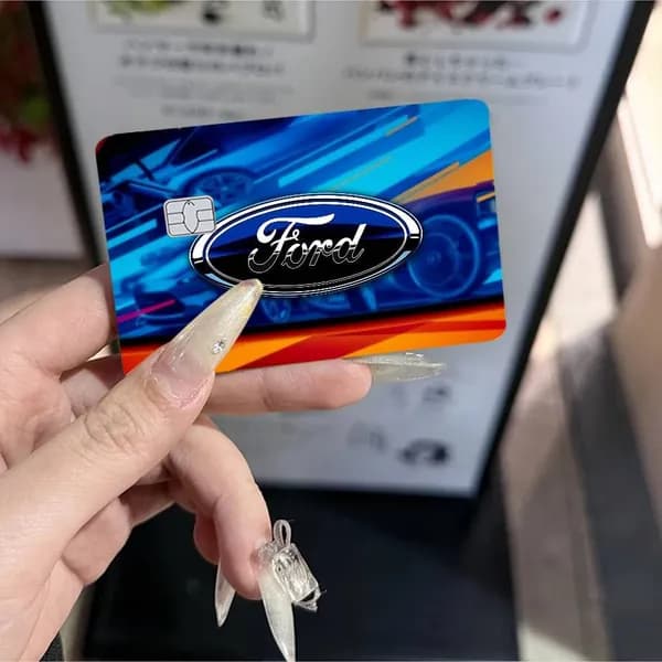 Форд Ford Наклейка на банковскую карту, глянцевая защитная стойкая к стиранию