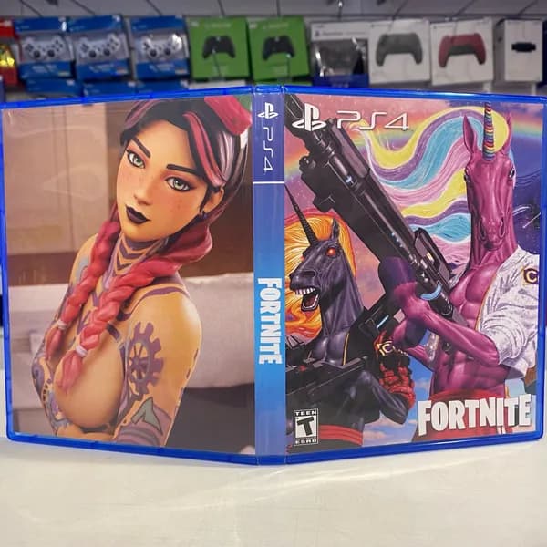 Игра "Fortnite" PS4 - Кастомная обложка для диска