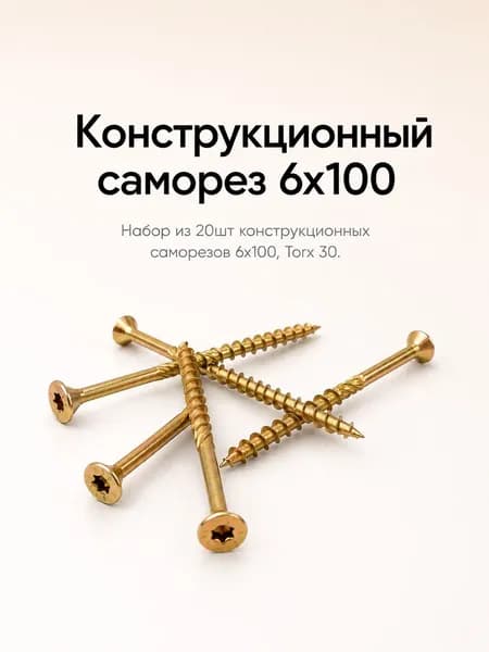 Саморезы 6 x 100 мм 20 шт.
