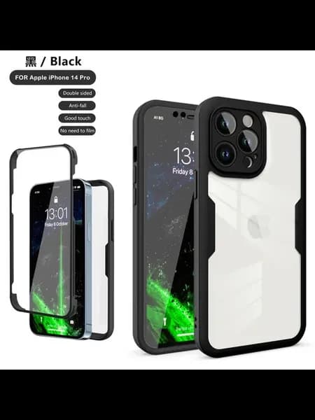 Красный 360° чехол для iPhone 14 Pro