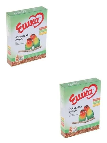 Ешка Корм зерновой, для попугаев неразлучников, 500 г, 2 уп