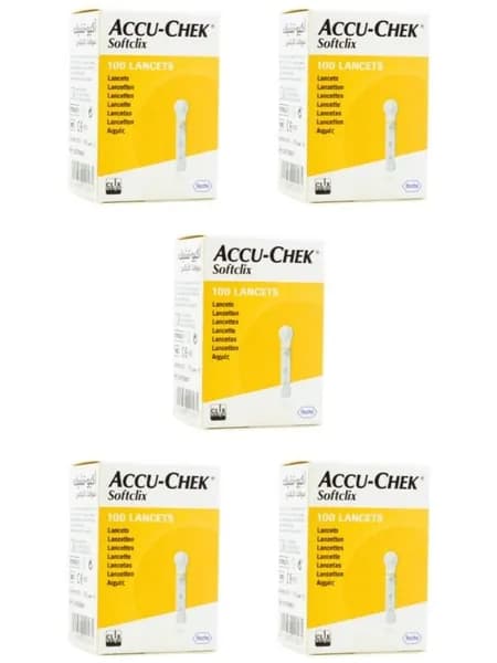 Ланцеты для Accu-chek SoftClix( Акку-Чек Софткликс), 100 шт x5