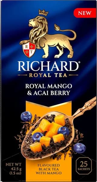 Чай черный RICHARD Royal Mango&Acai berry, 25пак