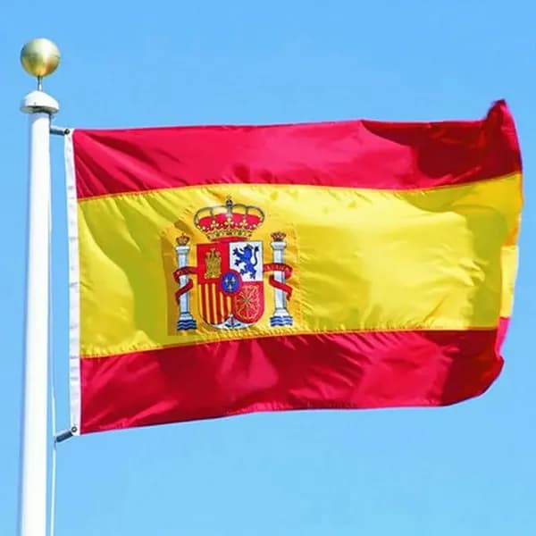 100*70 Международный флаг Испании, из полиэстера, большой с печатью